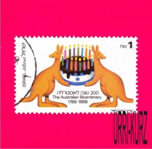 ISRAEL 1988 Australia Bicentenary Kangoroo 1v Sc983 Mi1083 Used