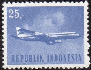 Indonesia 636 - Mint-LH - 25r Convair Coronado Plane (1964) (cv $0.30)