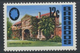 Barbados  SG 407a SC# 336 MH Glazed Paper Barbados Museum  1971 see scan