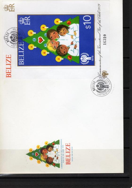 Belize 1980 International Year of the Child S/S Sc#499 Official FDC