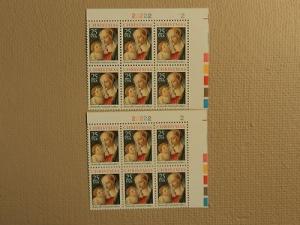 USPS Scott 2399 25c Christmas Botticelli 1988 Plate Block...