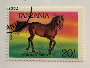 Tanzania 1993 Scott 1152 CTO -20sh, Horses, Norman-Arab