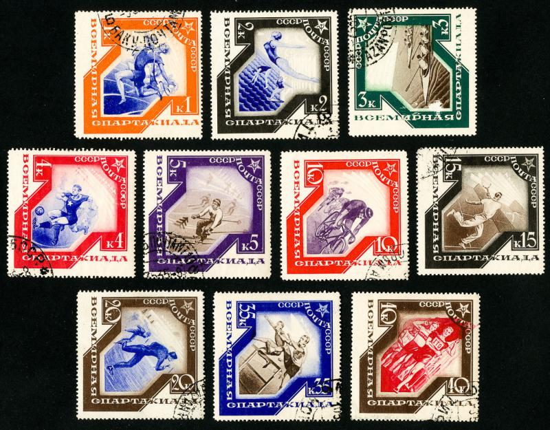 Russia Stamps # 559-68 VF Used Set of 10