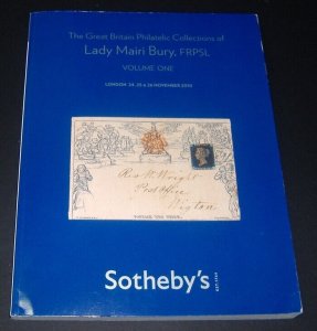 LITERATURE Great Britain The Philatelic Collections of Lady Mary Bury, FRPSL.