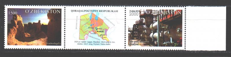 Uzbekistan. 2014. sc 1070-71. Karakalpak Republic. MNH.