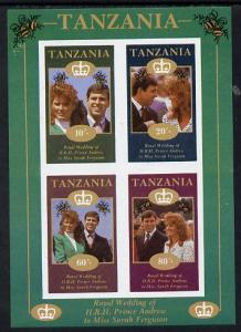 Tanzania 1986 Royal Wedding (Andrew & Fergie) the uni...