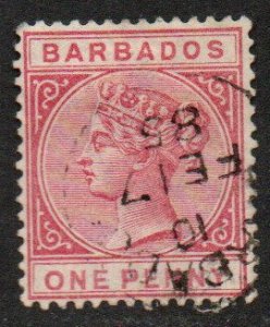 Barbados Sc #61 Used; Mi #33