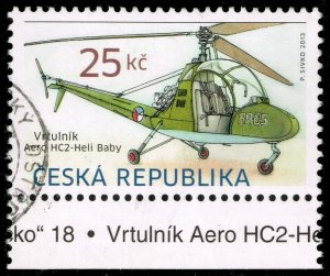 Czech Republic #3563a Aero HC2 Heli Baby Helicopter; Used