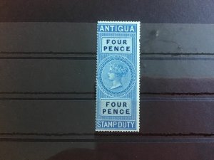 Antigua 1870 BF4 MNH 4 Pence Stamp Duty Stamp R39488