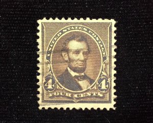 HS&C: Scott #222 Used Vf/Xf US Stamp