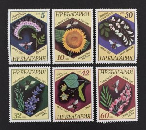 Bulgaria 1987 #3266-71(6), Bees, MNH.