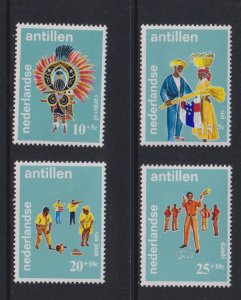 Netherlands Antilles  #B93-B96 MH 1969 folklore