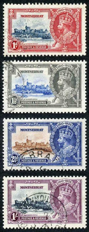 Montserrat SG94/97 1935 Silver Jubilee Set Fine Used