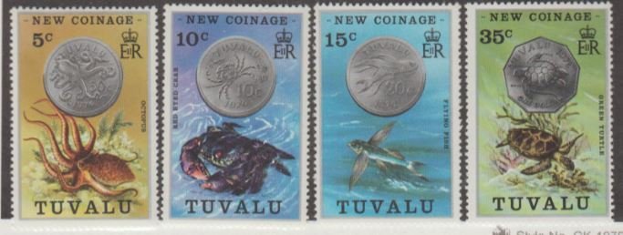 Tuvalu Scott #19-22 Stamps - Mint NH Set