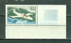 FRANCE AIR #C38 CORNER STAMP  ...MNH