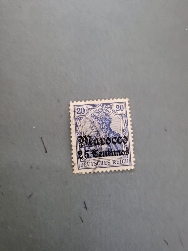 Stamps German Offices in Morocco Scott #36 used
