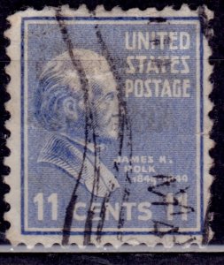 United States, 1938, James K. Polk, 11c, sc#816, used