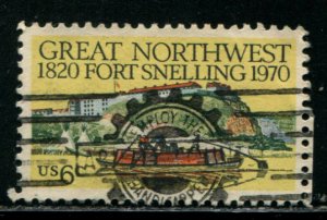 1409 US 6c Fort Snelling, used