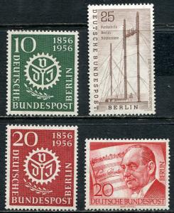 GR Lot 9992 Deutsche Post BERLIN 1956 Michel 138-139 156-157 Todestag von Paul L