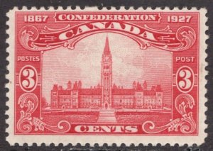 1927 Canada SC #143 - 3¢ 60th Anniv. of Confederation Parliament Buildings MH