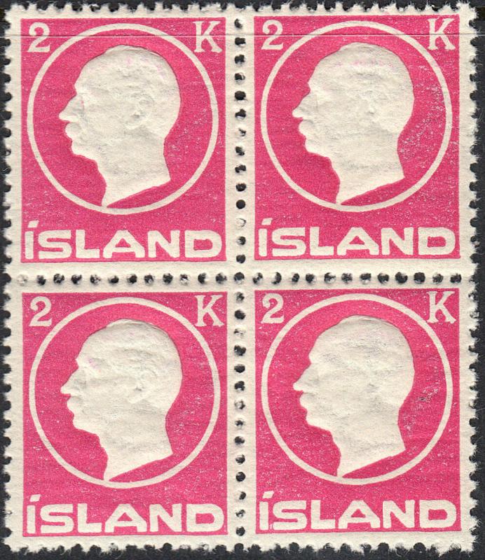 ICELAND 97 VF NH Blk/4 (22019)