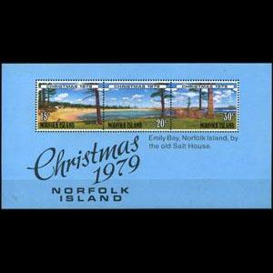 NORFOLK IS. 1979 - Scott# 253a S/S Christmas NH