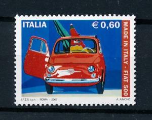 [78821] Italy Italia 2007 Classic Cars Fiat 500  MNH