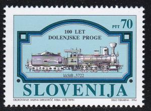 Slovenia # 203, Locomotives, NH, 1/2 Cat.
