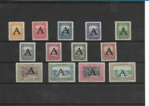 COLOMBIA 1950 AIRMAIL OVERPRINTED A AVIANCA CPL SET MNH C186/98 MI 566/78