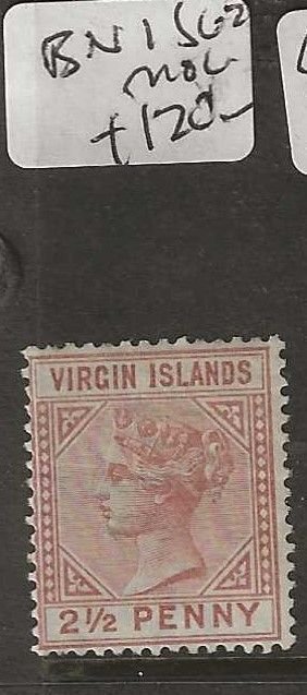 VIRGIN ISLANDS SG25   QV  2 1/2D   MOG  P1204H