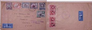 KENYA  #155A cat.$50.00 us postage dues tied 1950 TO USA