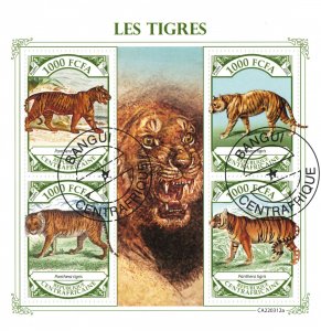 CENTRAL AFRICA 2022 - Tigers / minisheet