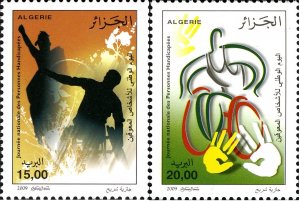 Algeria 2009 MNH Stamps Scott 1453-1454 Disabled People Handicapped Health