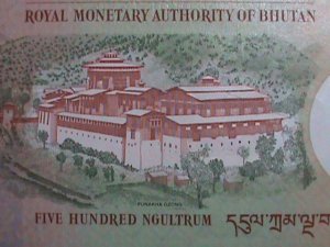 ​BHUTAN-2011-500 NGULTRUM UNCIRCULATED CURRENCY-VF WE SHIP TO WORLD WIDE