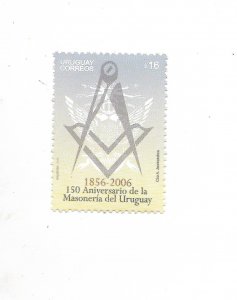 URUGUAY 2006 150TH ANNIVERSARY OF FREEMASON IN URUGUAY MINT NH