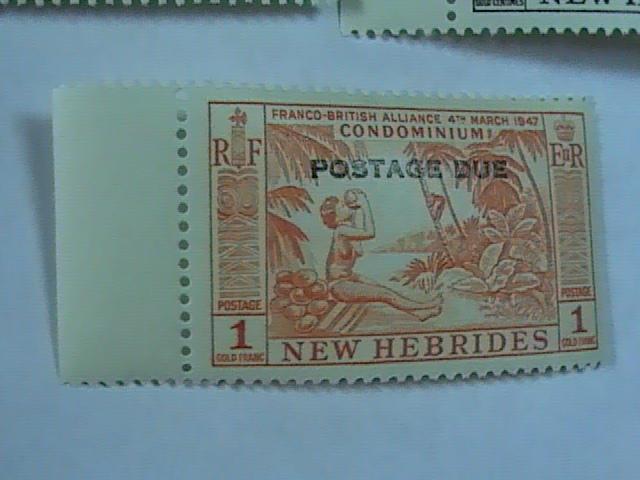 NEW HEBRIDES # J16-J20-MINT/NEVER HINGED-COMPLETE SET-POSTAGE DUE---QEII---1953