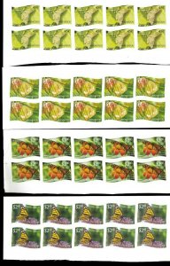 Wholesale Lot Butterflies. Tonga-Niuafo'ou #275-286 Imperf. x 6. Cat.325.20