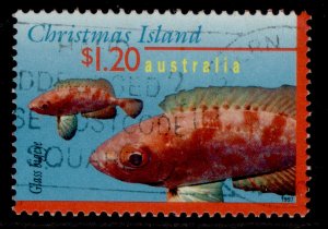 AUSTRALIA - Christmas Island QEII SG420, 1995 $1.20 glass eyed snapper FINE USED 
