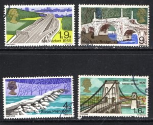 Thematic stamps GREAT BRITAIN 1968 BRIDGES 763/6 used