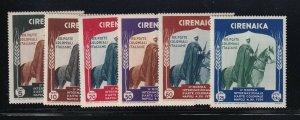 Cyrenaica 59-64 VF OG lightly hinged set nice colors scv $ 26 ! see pic !