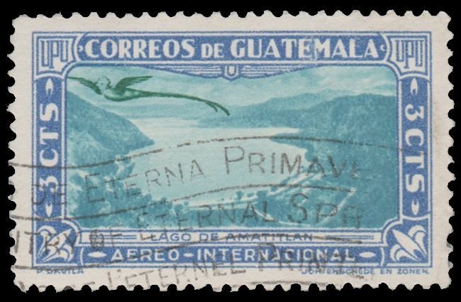 GUATEMALA 1939 AIRMAIL STAMP SCOTT # C113. USED. # 2