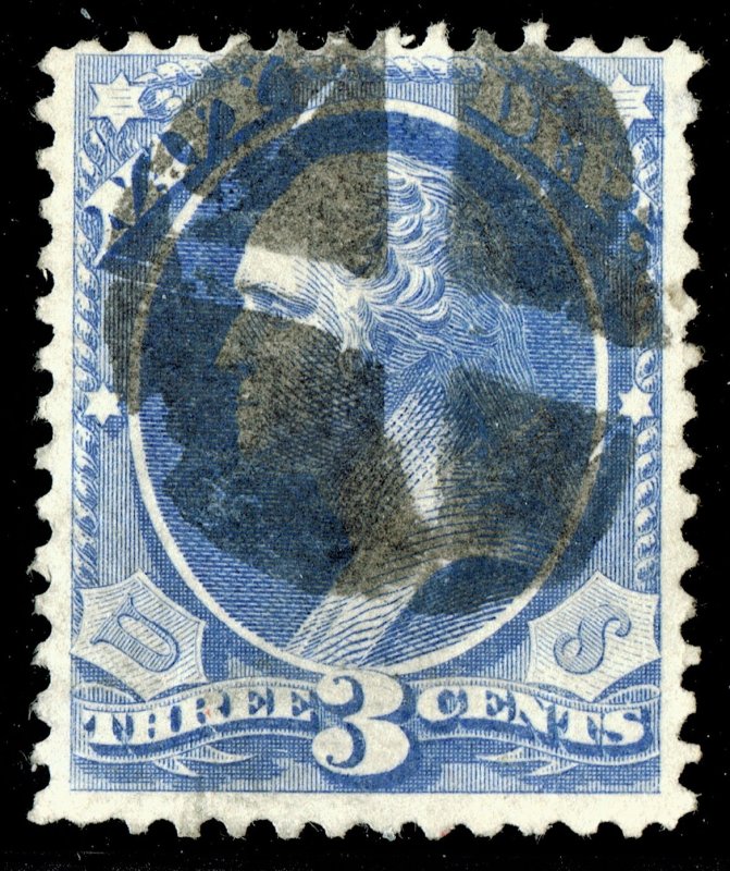 [0966] 1873 Scott#O37 used cv :$15