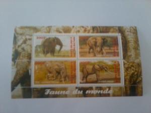 BURUNDI SHEET MNH ELEPHANTS WILDLIFE