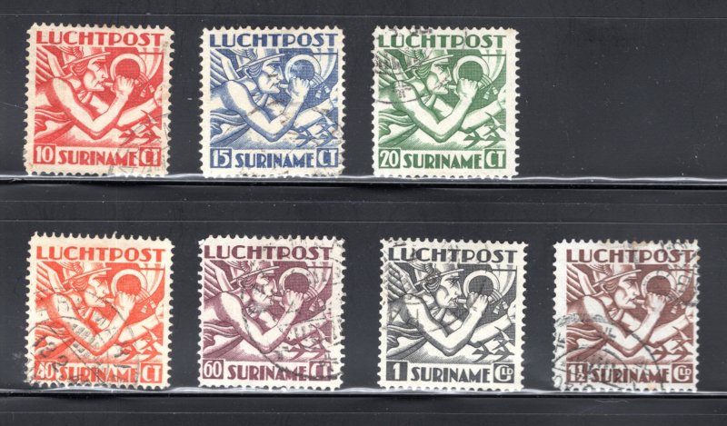 Surinam #C1-C7   VF, Used, Allegory of Flight .....  6120196