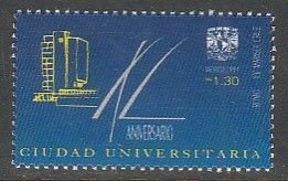 MEXICO 1887, UNIVERSITY CITY, 40th ANNIVERSARY. MINT, NH. VF.