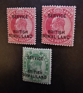 British Somaliland Overprint India Stamp Lot MNH OG Mint Unused T16263
