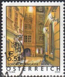 Austria 1867 - Used -  51c Schonlaterngasse (Vienna) (2002)  ($0.85)
