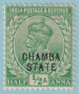 INDIA - CHAMBA STATE 33  MINT HINGED OG * NO FAULTS VERY FINE! - SMH