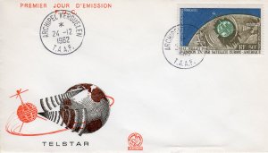 FSAT TAAF 1962 Sc#C5 SPACE TELSTAR FRENCH SATELLITE (1) FDC