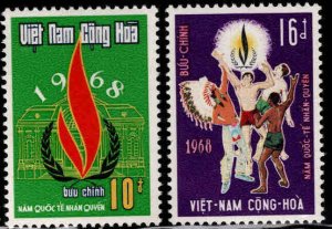 South Vietnam Scott 335-336 MNH** Human Rights stamp set